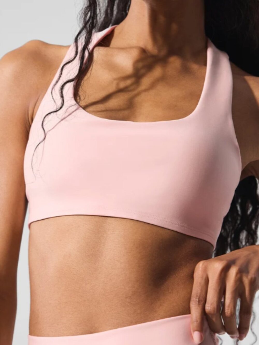 ALO Yoga Airlift Advantage Racerback Bra Pink